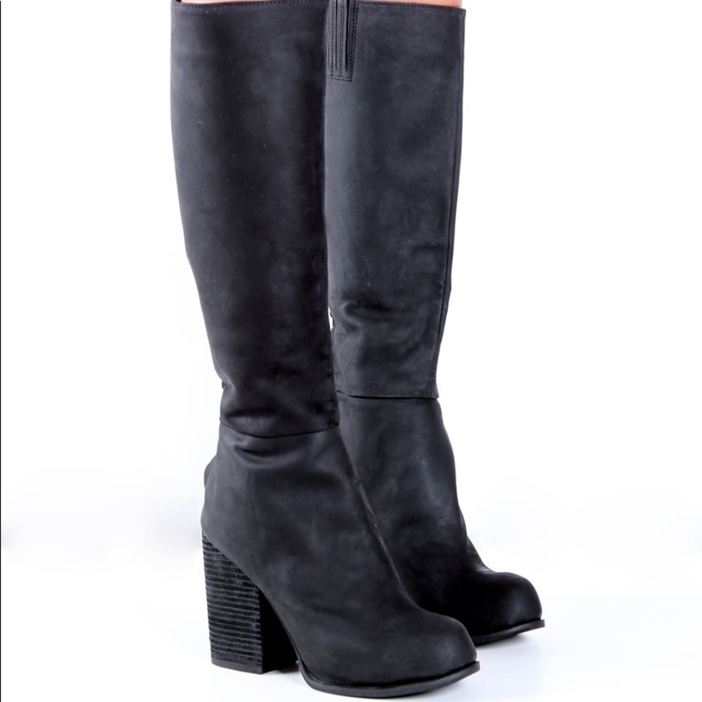 Jeffrey Campbell Black Heeled Boots